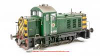 2935 Heljan Class 07 Diesel number D2994 in BR Green livery with wasp stripes and weathered finish